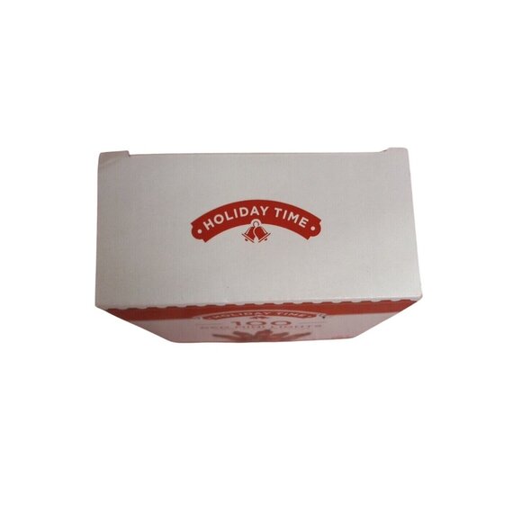 Holiday Time Red Christmas Lights 100 Miniature String Mini Green Wire NEW - Picture 4 of 9